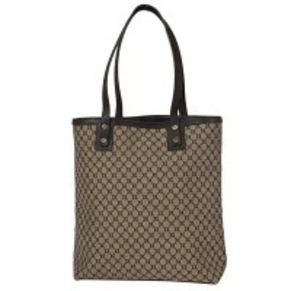Celine Macadam tote bag handbag shoulder canvas brown